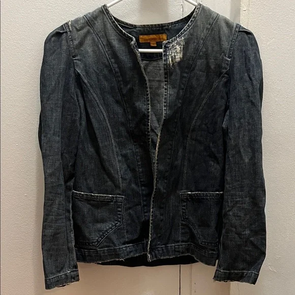James Cured By Seun Petite Denim Womens Jacket - Picture 1 of 6
